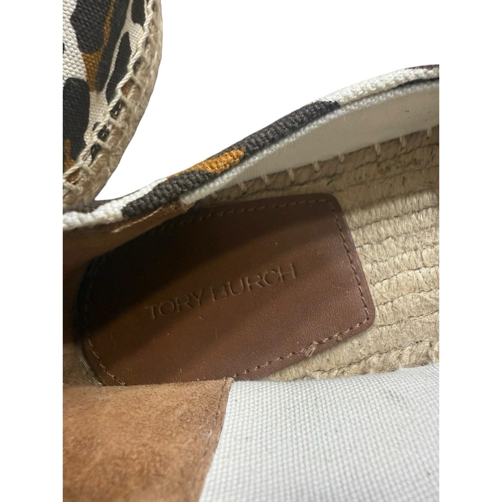 Tory Burch Tweed Willa Espadrille Pearl & Everly Espadrille Olana Leopard Size 7 - Picture 7 of 8